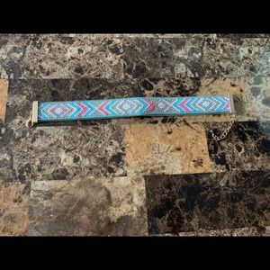 Blue, Pink, and Silver Choker